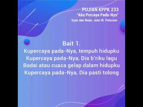 Aku Percaya Pada-Nya (I Just Keep Trusting My Lord) | Hymn in the Pandemic Time