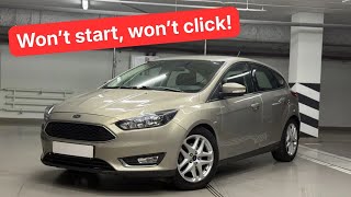 Ford Focus won't start, no clicking: Check the TCM