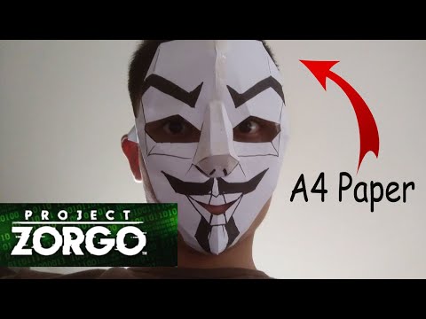 How to make Paper Project Zorgo Elite Hacker mask | EASY TUTORIAL|