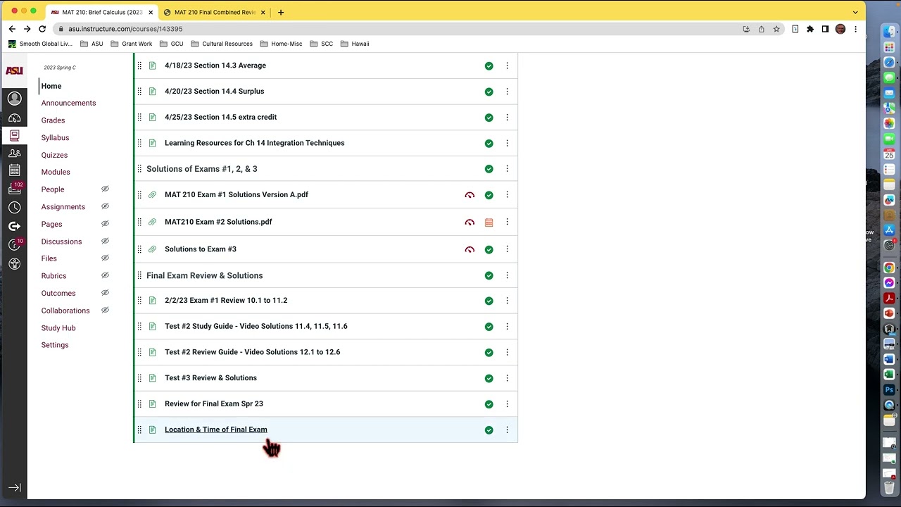 MAT210 Review for Final