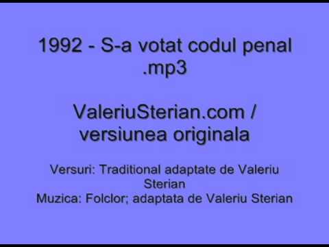 Valeriu Sterian - 1992 - S-a votat codul penal (originala)