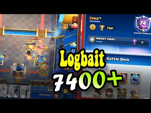 Jason | Zero™️  Logbait vs All meta decks | 7400 Trophy Clash Royale