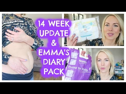 14 WEEKS PREGNANT & EMMA'S DIARY BUMP TO BABY PACK Video