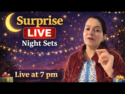 Surprise Live🩷|Fur Night Set Cardigans❄️| Thandi ke warm sets🔥