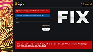 How to FIX - This Epic Games account is already linked to a different Social Club account.
