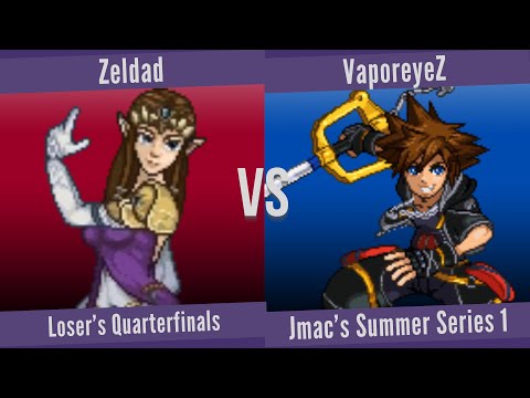 Zeldad (Zelda) vs. VaporeyeZ (Sora) - Loser's Quarterfinals - Jmac's Summer Series 1
