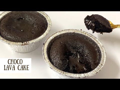 4 ingredient Choco Lava Cake | How to make Chocolate Lava Cake