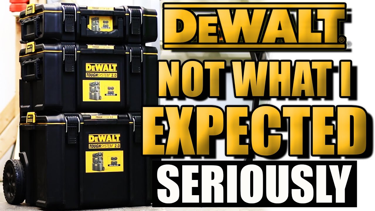 Watch video New DeWALT TOUGHSYSTEM 2.0 Storage Boxes ARE NOT WHAT I EXPECTED (is this serious) Now New DeWALT TOUGHSYSTEM 2.0 Storage Boxes ARE NOT WHAT I EXPECTED (is this serious)