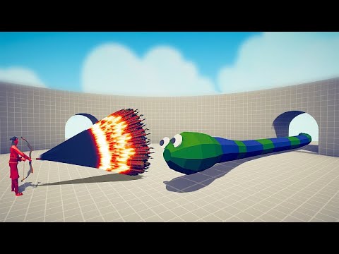GIANT TITANOBOA Vs EVERY GOD - TABS Totally Accurate Battle Simulator