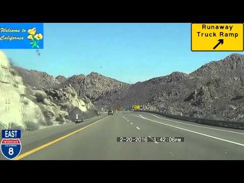 San Diego CA to Casa Grande AZ Interstate 8 2016 HD