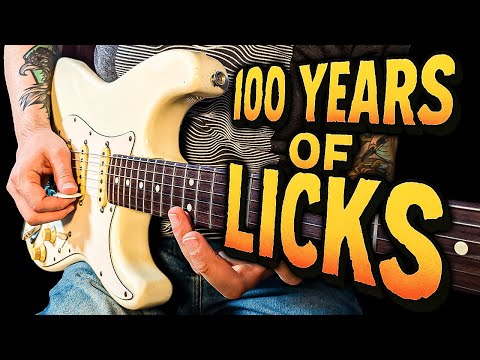 100 Years of Guitar Licks (in 4 Minutes)