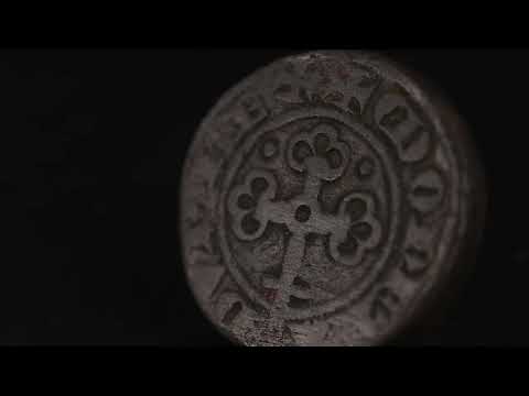 Coin, France, Philippe VI, Piéfort, Double Tournois, VF(30-35), Billon