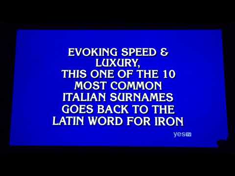 Final Jeopardy, Canadian challenger wins (11/2/18)