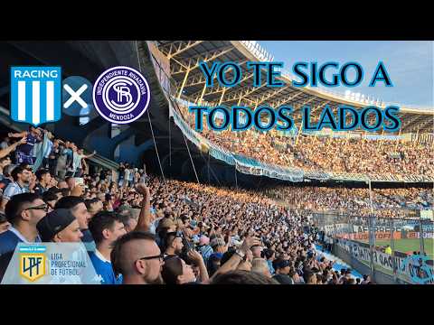 "Pongan huevo que ganamos " Barra: La Guardia Imperial &bull; Club: Racing Club &bull; País: Argentina