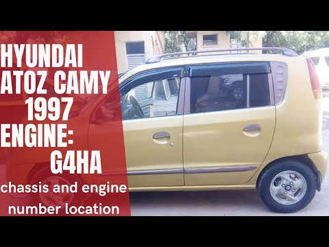 Hyundai Atoz camy chassis and engine(G4HA) number location