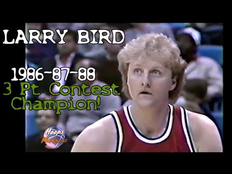 Larry Bird's Legendary 1986-87-88 3 Point Contest Champion Highlights (All Final Rounds)