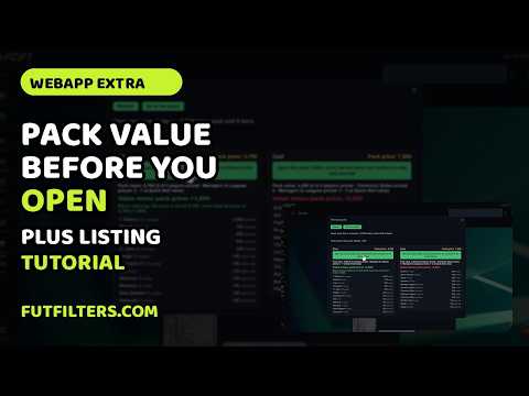 EA FC 27 Webapp Extra Tutorial Auto Packs and Auto Listing #eafc27 #webapp #packopening #packvalues