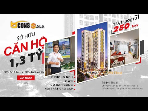 Bán căn hộ Bcons Sala gần Chợ Dĩ An, mặt tiền đường Phan Bội Châu
