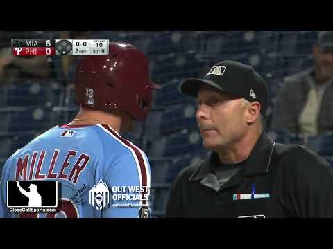 Ejection 051 - Dan Iassogna Ejects Brad Miller in Philadelphia After B9 Strike Three Call