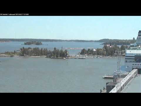 Helsinki timelapse: South Harbour webcam (summer solstice 2012)