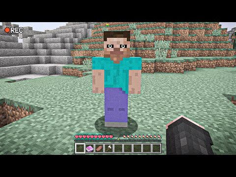 Encountering Herobrine in Minecraft