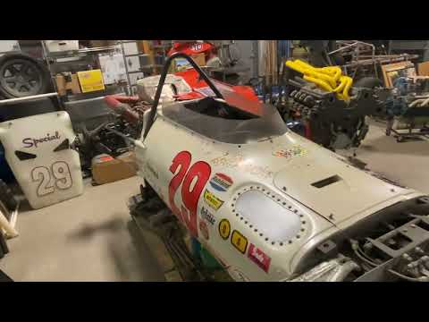 AJ Foyt 1968 & 1970 Coyote Indy 500 Race cars with Ford Four Cam engines