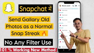 How to send a snap from camera roll (2024) | how to send a snap from camera roll as normal Snap