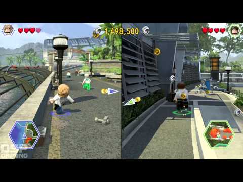 LEGO Jurassic World Co-op pt20 - Jurassic World Park Free-Roam (Pretty Fun)
