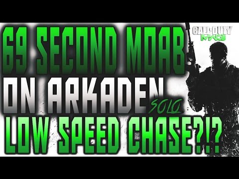 MW3: Solo 69 sec MOAB on Arkaden | Low Speed Chase?! (MW3 Fast MOAB)