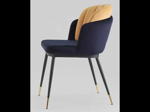 Стул "Альба" (Велюр Мятный/Велюр Синий/Металл Черный)/SG/Pnl