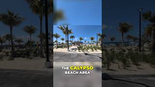Beach Vibes at Carnival Cruise's Celebration Key Calypso Beach! #shorts #celebrationkey