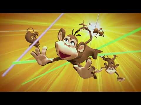 Mattel stalo žaidimas Beždžionėlės akrobatės Tumblin' Monkeys 52563 video