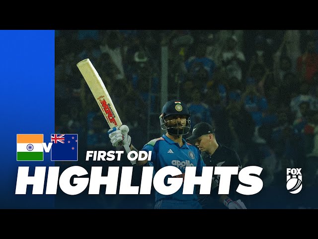 King Kohli stars in tense opener 🔥 I India v New Zealand 1st ODI Full Match Highlights I Fox Cricket