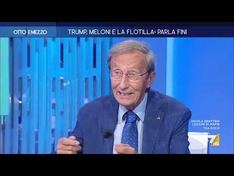 Scontro Gruber-Fini: “Perché è venuto se non vuole domande?”, “Mi ha invitato, ma non ...