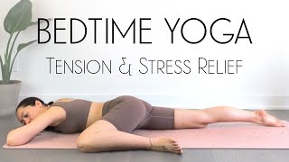 Bedtime Yoga Stretch to Release Tension & Stress OR Preparing Your Buns for the Night -👀- 😂 -😁