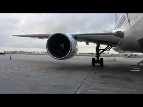 CF6-80 dry motoring, then engine start in MIA