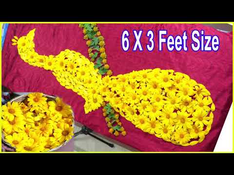 Peacock Floral Art- Flowers design #Shorts - #Art  S.Nagender