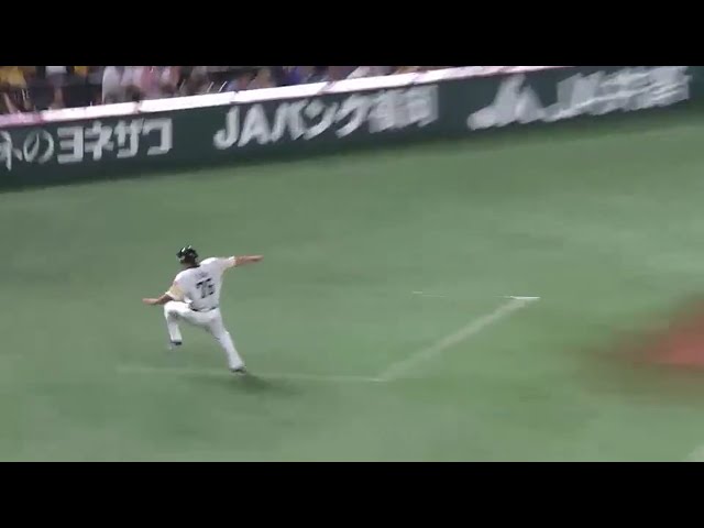 【1回裏】イタタッ!! ホークス・飯田コーチに悲劇が… 2016/9/7 H-Bs