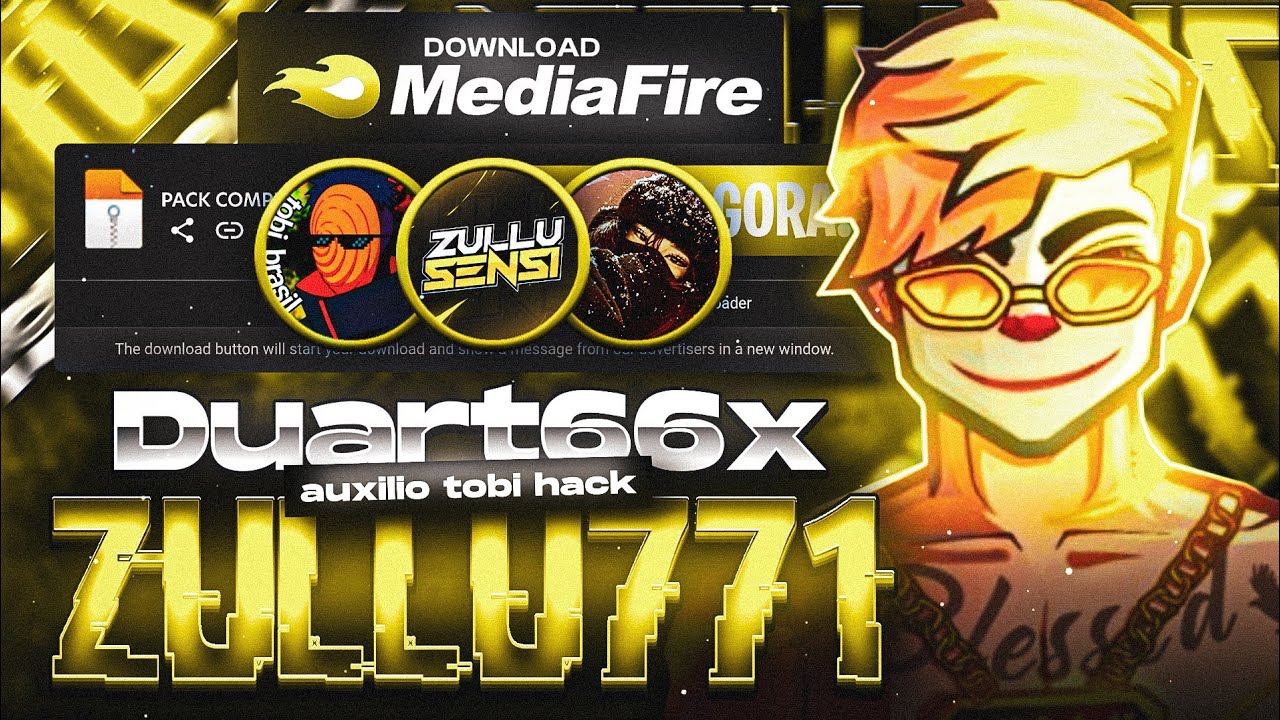 Nova!! SENSI DO ZULLU771 😈 AUXILIO DO TOBI.HACK - PACK DUART66X- PACK ZULLU FF -MELHOR SENSIBILIDADE