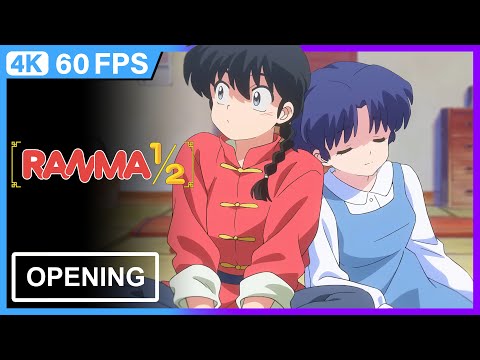 Ranma ½ Season 2 Opening『 Wo Ai Ni 』4K | 60FPS | Creditless | Lyrics |