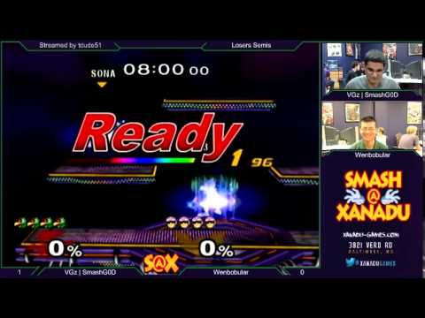S@X Weekly - VGz|SmashG0D (Falco) vs Wenbobular (Falco, Captain Falcon) Melee Losers Semis