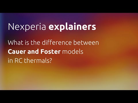 What is the difference between Cauer and Foster models in RC thermals?