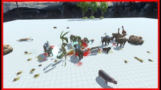 (LVL 2) 3x MODERN MAMMALS VS 2x FACTIONS - ANIMAL REVOLT BATTLE SIMULATOR