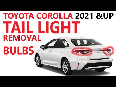TAIL LIGHT Removal on TOYOTA COROLLA  2021 2022 2023 2024 2025 2026 Bulb brake turn