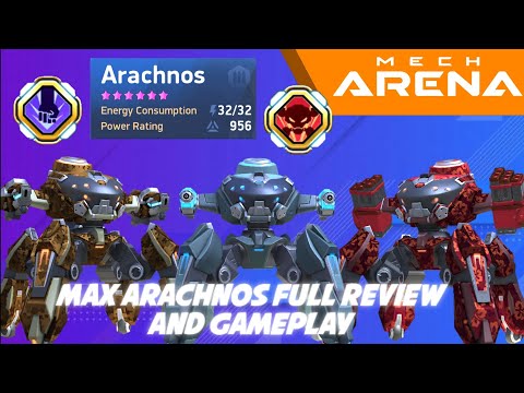 🤩Max Arachnos Gameplay Video And Full Review⚡KILL MASTER⚡MECH ARENA: ROBOT SHOWDOWN || TEST SERVER