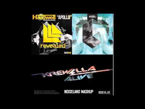 Hardwell vs Porter Robinson ft Krewella - Apollo Language Alive (Noiseland Mashup)