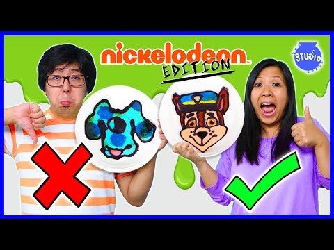 PANCAKE ART CHALLENGE NICKELODEON EDITION ! Learn how to do DIY Pancake Art!
