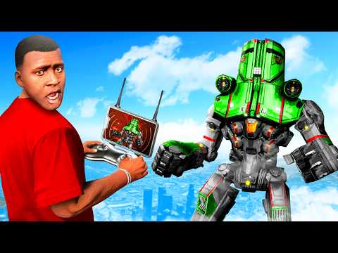 Franklin Builds a GIANT ROBOT in GTA 5!