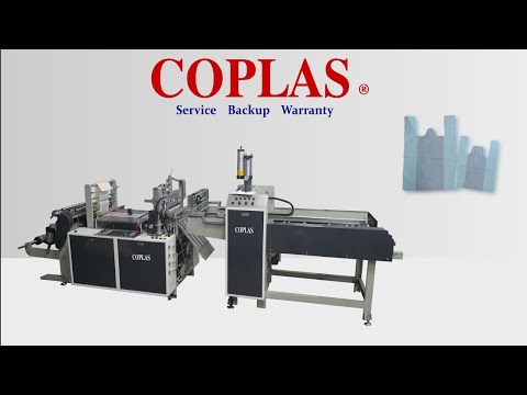 Single Lane Heat Seal Bag Cutting Machine with Auto Puncher  Made In Malaysia (COPLAS)