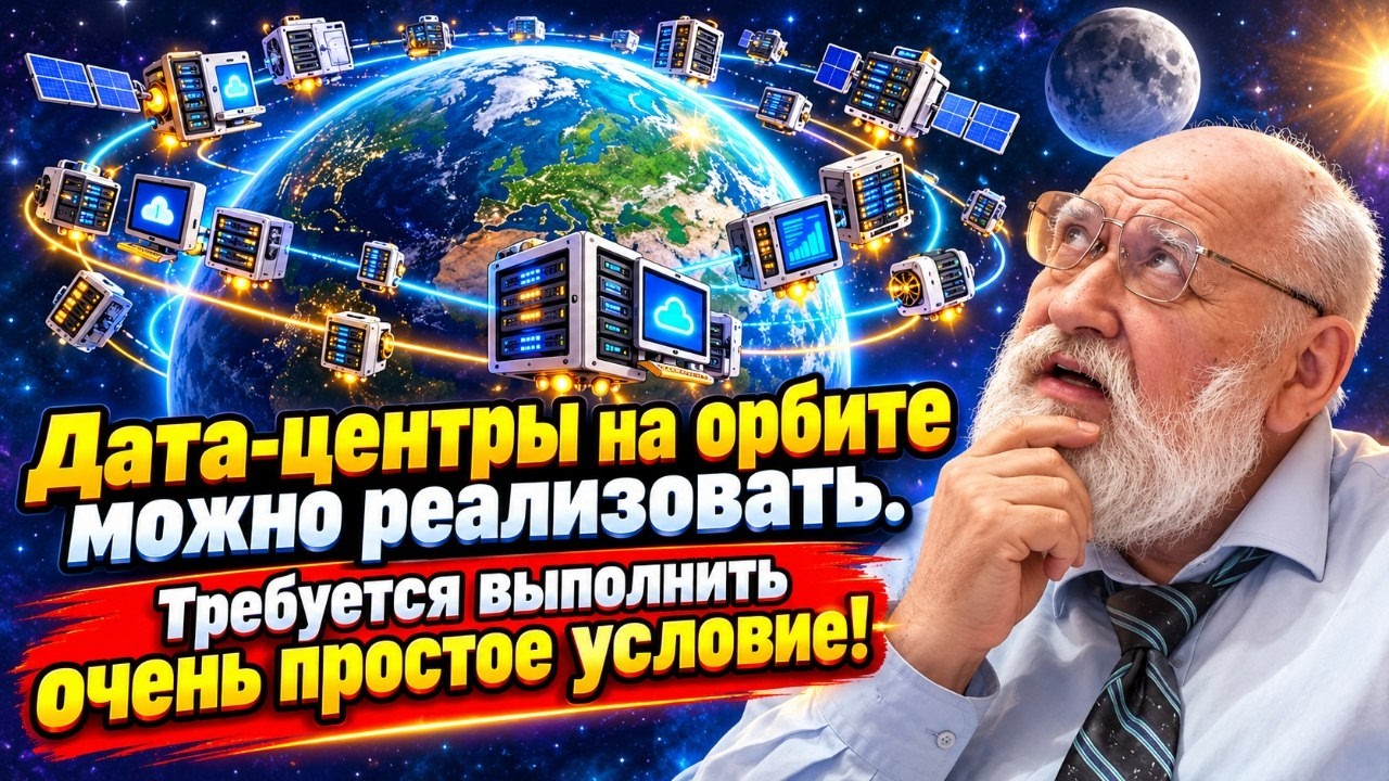 Дата центры на орбите можно реализовать  Требуется выполнить очень простое ?